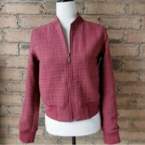 Lululemon reversible water repellant zip Serene Travels bomber jacket